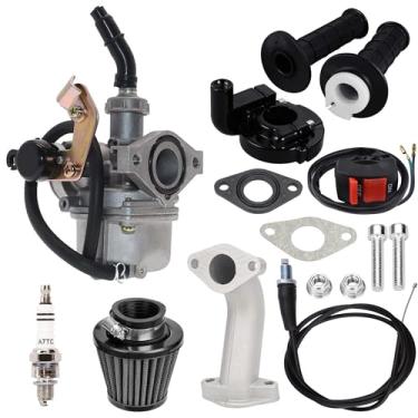 Imagem de Kit de carburador PZ19 para quadriciclo 50cc 70cc 80cc 90cc 110cc 125cc ATV Dirt Pit Bike, durável, ideal para TaoTao Honda CRF, Quad 4 tempos chinês, ATV Go Kart Pit Dirt Bike (suporte)