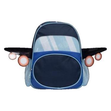 Imagem de Mochila Escolar Infantil Yins Avião 14pol. Menino - Ref YS42278-Unissex