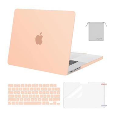 Imagem de MOSISO Compatível com MacBook Pro de 16 polegadas 2025 2024 2023 2022 2021 M4 M3 M2 M1 A3403 A3186 A2991 A2780 A2485 Pro Max, capa rígida de plástico, capa de teclado, película de tela e bolsa de