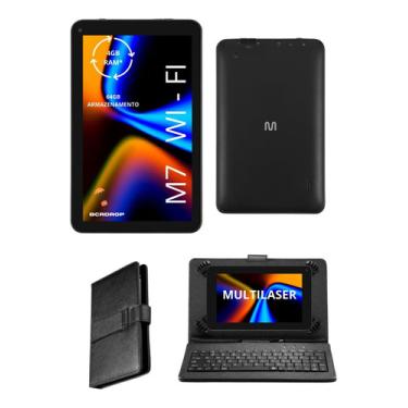Imagem de Tablet M7 Wi-fi 64gb 4gb Ram Nb409 + Case Com Teclado Gboard NB409