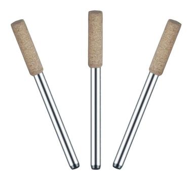 Imagem de Kit 3 Ponta Montada 4Mm Couro H 3Mm Polimento Micro Retífica