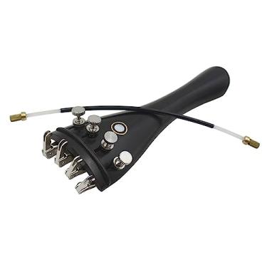 Imagem de Conjunto de Arremate de ébano Com Afinador Fino de Corda, para Peça de Reposição de Violino 4/3, 4/4, Material de Metal Premium, Antiferrugem, Adequado para