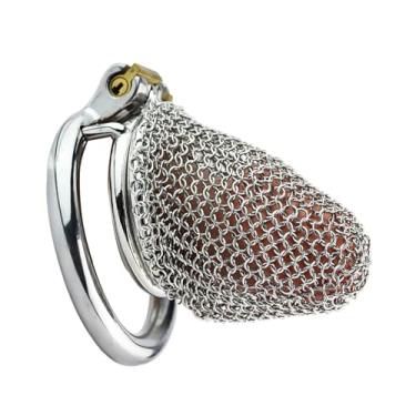 Imagem de Anel circular de malha respirável gaiola de pênis gaiola de castidade de aço inoxidável 5 tamanhos gaiola de castidade gaiola de galo cinto de castidade brinquedo sexual de castidade erótico para home