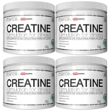 Imagem de Kit 4X Creatine Suplemento Alimentar Pro Corps 100g Creatina Monohidratada Sem Sabor