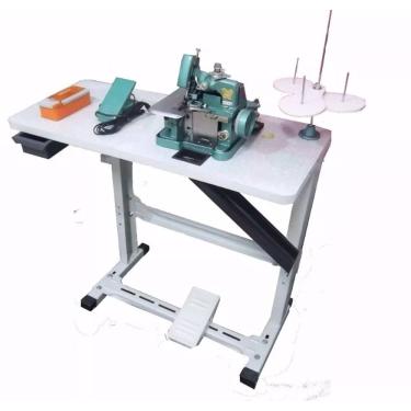 Imagem de Máquina de Costura Overlock Semi-Industrial c/ Mesa e Motor