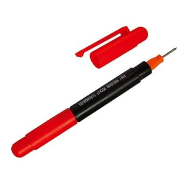Imagem de Ferramenta de chave de fenda de bolso Edward Tools 4 em 1 – Mini chave de fenda de precisão eletrônica com clipe – Phillips e pontas planas