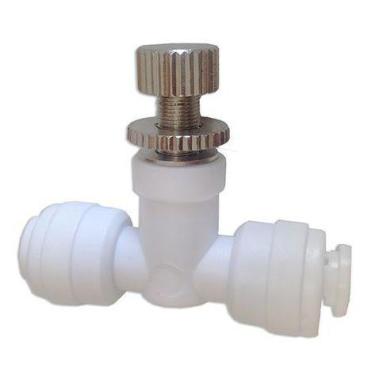 Imagem de Válvula De Controle De Fluxo Vazão Engate Rápido 1/4" - Osmose Reversa