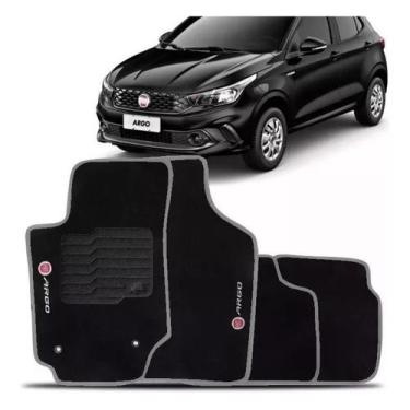 Imagem de Tapete Automotivo Argo Carpete Bordado - TTs Distribuidora, Cinza