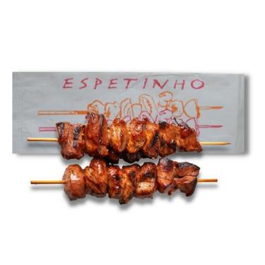 Imagem de Saco De Papel Térmico Delivery P/ Espetinho Churrasquinho 500 Unidades