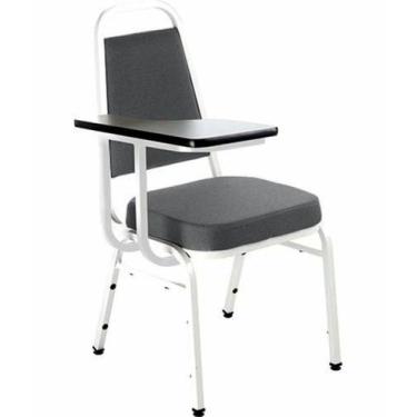 Imagem de Cadeira Universitária Empilhável Linha Hotel Plus Marrom - Design Offi