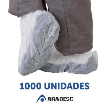 Imagem de Propé Sapatilha Descartável Branco Em T.n.t 1000 Un - ARADESC, PRO PE 