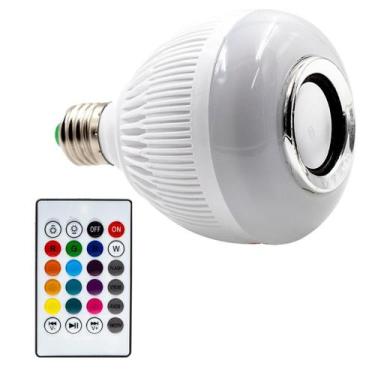 Imagem de Lâmpada Led Musical Bluetooth Com Controle Remoto - Decorlaser