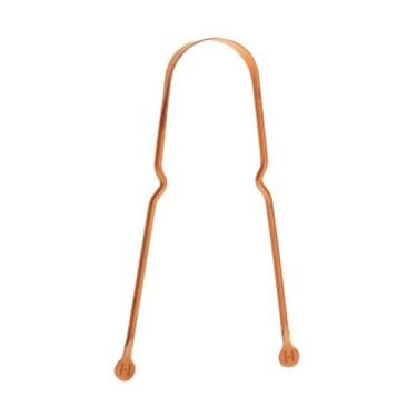 Imagem de Raspador Limpador De Língua Cobre Puro Ayurveda Original - Ayurveda Ra