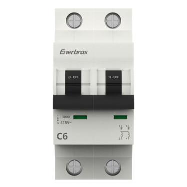 Imagem de Mini Disjuntor Bipolar 6A ENERBRAS