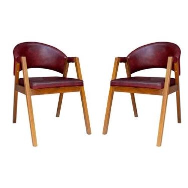 Imagem de Kit 02 Cadeira Jantar Estofada Área Gourmet material sintético Antonel