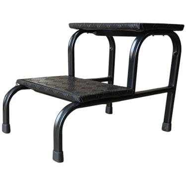 Imagem de Escada Escadinha Para Obeso 2 Degraus Preta Maca e Depilação Estética