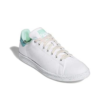 Imagem de adidas Stan Smith (End Plastic Waste) Tênis masculino, Calçado Branco/Mint Rush/Pulse Mint, 7.5