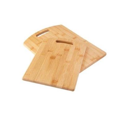 Imagem de Kit Duas Tabua Bambu De Corte Carne Legumes Vegetais - Clink