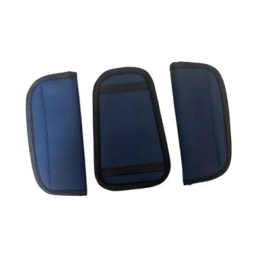 Imagem de menolana Capa para alça de ombro de carrinho de bebê, protetor de cinto de segurança, almofada de virilha, protetor de ombro para assento elevatório, correia, Azul