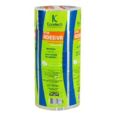 Imagem de Kit 5 Fitas Adesivas Transparente 2215 48Mm X 100Mt Koretech