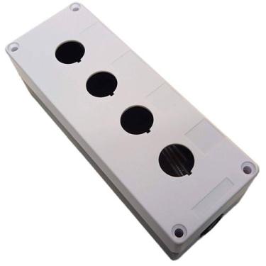 Imagem de Caixa Vazia com 4 Furos de 22mm para Botoeira Botão Led Interruptor de