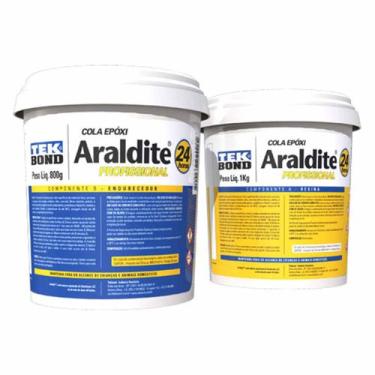 Imagem de Cola Araldite Adesivo Epóxi Profissional Industrial 1,8kg - Tekbond