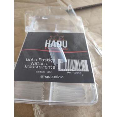 Imagem de Unha Postiça Natural Transparente - Hadu Profissional 