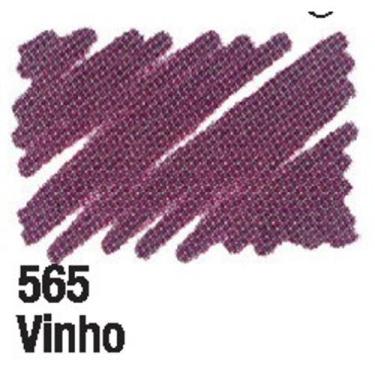 Imagem de Caneta para Tecido Acrilpen - Acrilex, 565 - VINHO