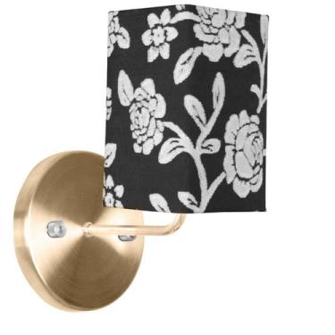 Imagem de Arandela New Cobre De Cupula Quadrada Floral Prata - MARRYLUZ