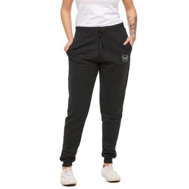 Imagem de Calça de moletom plus size feminina jogger slim sport wooks - m10p, G1