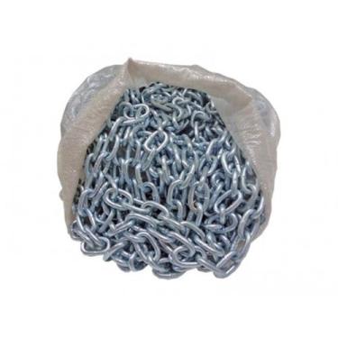 Imagem de Kit 5 M Corrente Calibrada Galvanizada a Fogo 6 mm P/ Guincho Nautico 