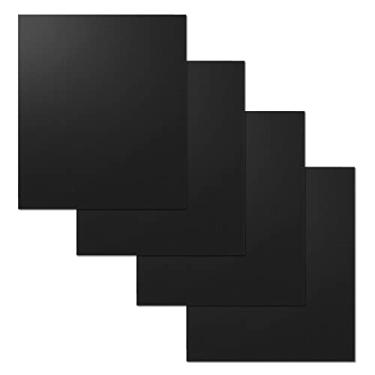 Imagem de Forro de forno para fritadeira SP101, pacote com 4, preto, resistente ao calor, 30,5 x 30,5 cm, tapetes antiaderentes compatíveis com Ninja Foodi Air, acessórios reutilizáveis para assar, grelhar