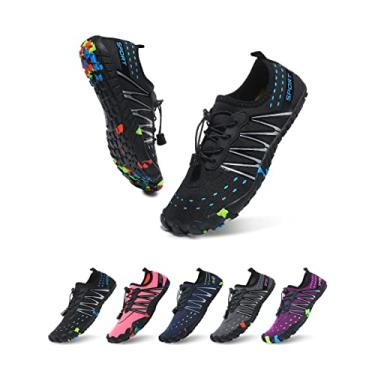 Imagem de ziitop Sapatos aquáticos para homens e mulheres praia descalço natação escalada piscina meias, antiderrapante, respirável, secagem rápida, leve, sem cadarço, esportes ao ar livre, caminhadas, passeios