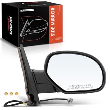 Imagem de A-Premium Espelho retrovisor lateral – Compatível com os modelos Chevy e GMC – Silverado 1500 2500 3500 HD, Avalanche, Suburban, Tahoe, Sierra, Yukon – 2007-2013 – Espelho lateral dobrável manual elétrico do passageiro