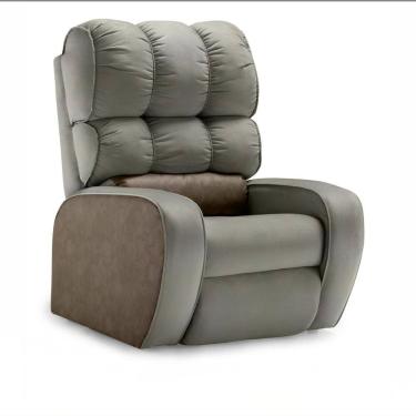 Imagem de Poltrona para Quarto de Bebê Berlim Tec. 503/508 Cinza