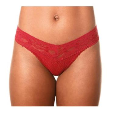 Imagem de Calcinha Fio Dental Xamego Demillus em Renda Elástica, Goiaba, 36, A
