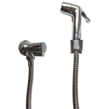 Imagem de Chuveirinho Higiênico Metal Com Registro Mangueira de Inox - Ducha