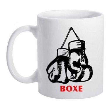 Imagem de Caneca Branca Esportes Esportista Boxe Luvas Lutador - Alabama Stamp