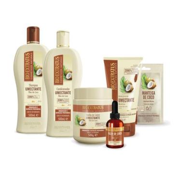 Imagem de Kit 6 Produtos Linha Umectante Coco Bio Extratus 500ml