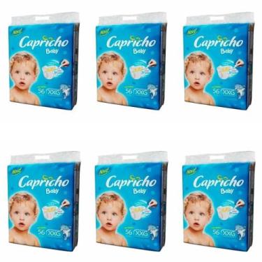 Imagem de KIT 6 FRALDAS CAPRICHO BABY XXG / 56 = 336 un
