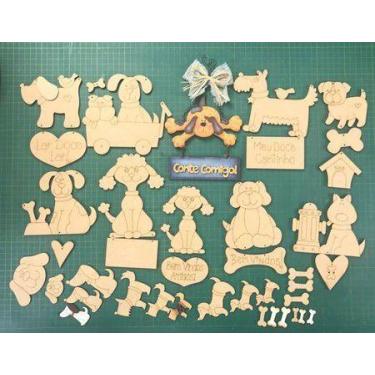 Imagem de Kit de cachorrinhos em MDF cru - pronto para produção - cód. 60013 - D