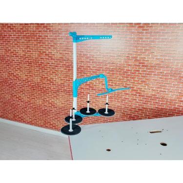 Imagem de Porta Fio 04 Cones para Ponto Cadeia SS-NCC4-A Azul com Guia - Sun Special