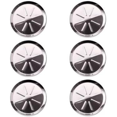 Imagem de Conjunto Porta-copos em aço Inox 6 Peças Mesa Luxo - forma