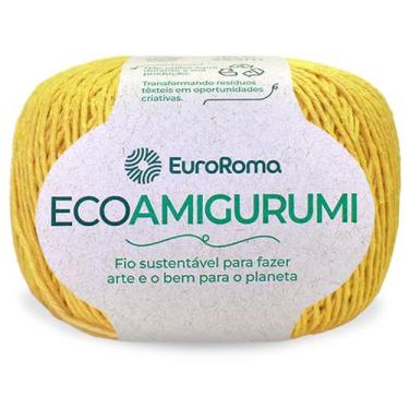 Imagem de Fio Ecoamigurumi Euroroma 254m Linha Amigurumi Várias Cores, 0450 - Ou