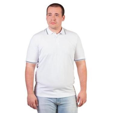 Imagem de Camisa Polo Manga Curta Masculina 007490006 Slim Ogochi Branca, GG, Br