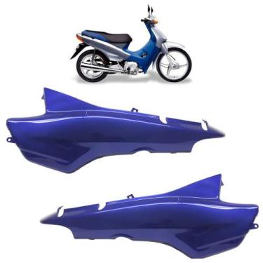 Imagem de Par Tampa Lateral Biz 100 2002 A 2003 2 Peças - Melc, Direito + Esquer