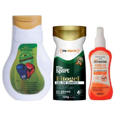 Imagem de Gel Nocauteador e Gel Massageador de Arnica FitoSport e  Repelente Nat