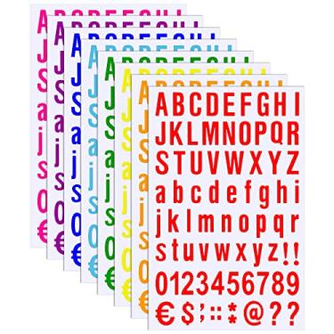 Imagem de Kit autoadesivo de letras de vinil com 8 folhas, números de caixa de correio, adesivos para caixa de correio, sinais, janela, porta, carros, caminhões, casa, negócios (conjunto de 1/2 polegada,