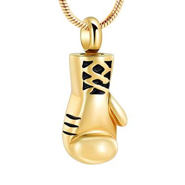 Imagem de Pingente de cremação de cinzas em aço inoxidável em forma de luva de boxe para cinzas, pingentes de cremação para cinzas, colar de cremação, Metal Aço inoxidável, aço inoxidável