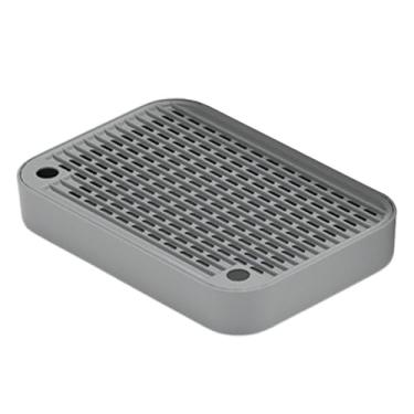 Imagem de IEUDNS Caixa coletora de areia para gatos, coletor de areia para gatos, mantenha-a arrumada, espessada, autolimpante, armazenamento de areia para gatos, Cinza Claro